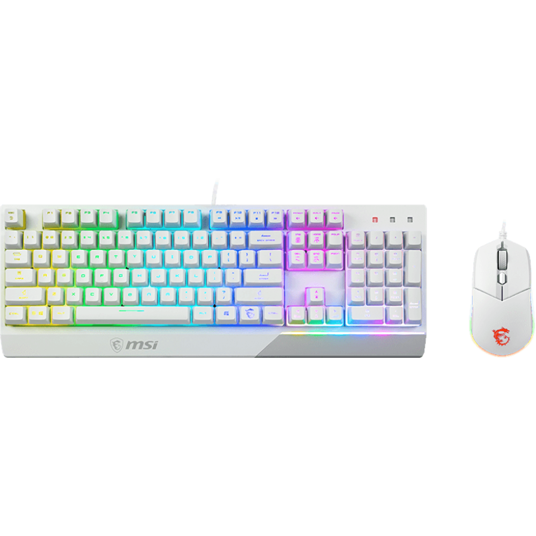 MSI Vigor GK30 Gaming Keyboard & Mouse Combo (White)