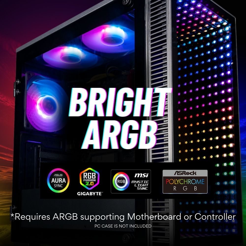 Lotus Addressable RGB Fans 120mm PWM 3-pack