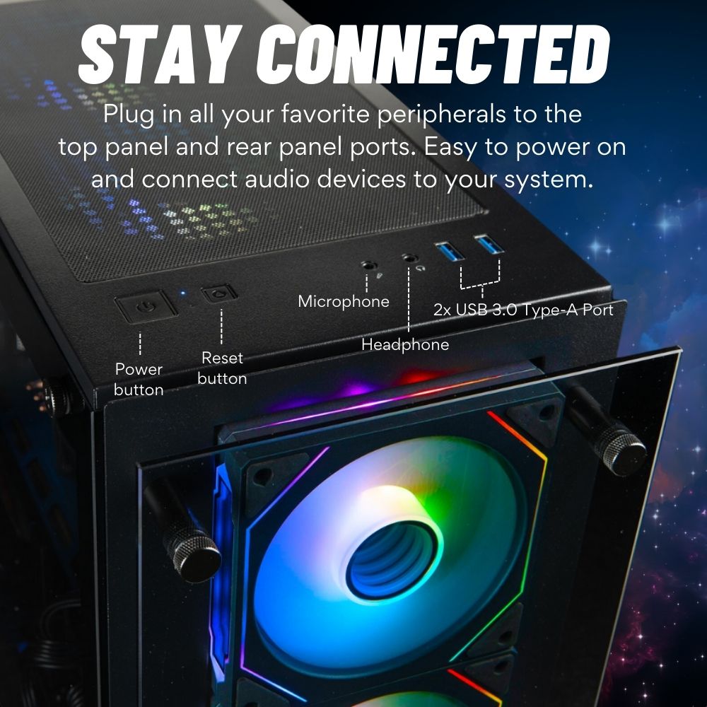 Stratos Prebuilt (AMD 9800X3D, 32GB DDR5, RX 9070 XT, 2TB SSD)