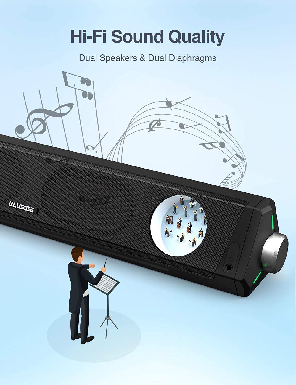 Wired Computer Sound Bar