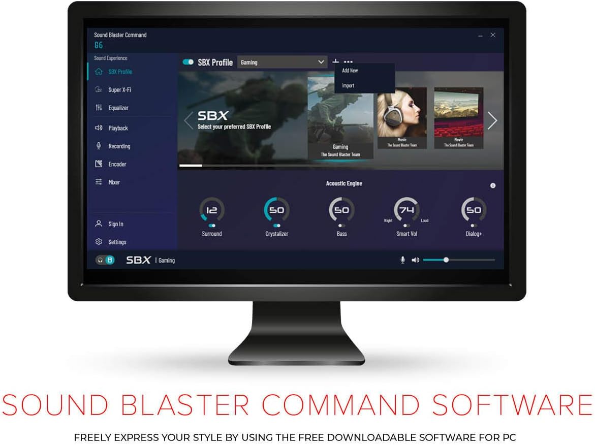 Sound BlasterX G6 Amplifier