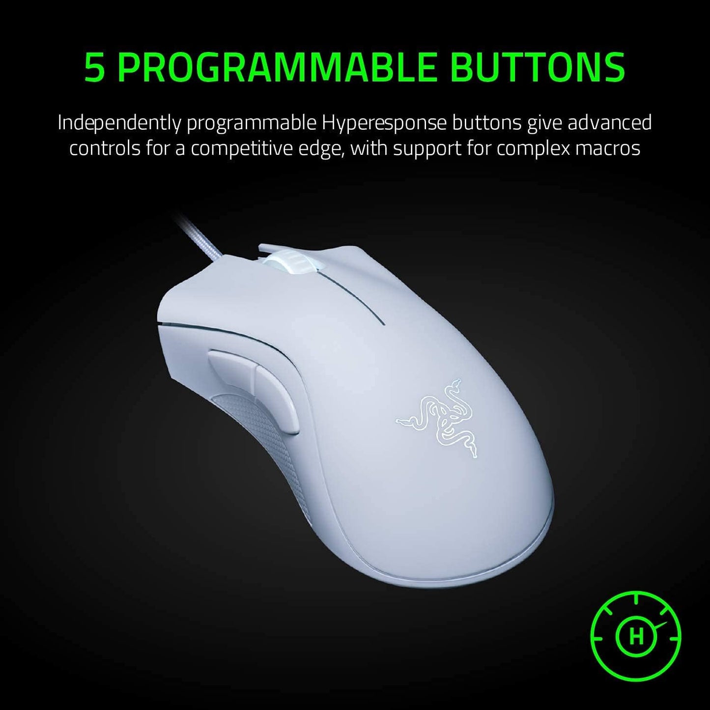 Razer DeathAdder Essential Gaming Mouse (White)