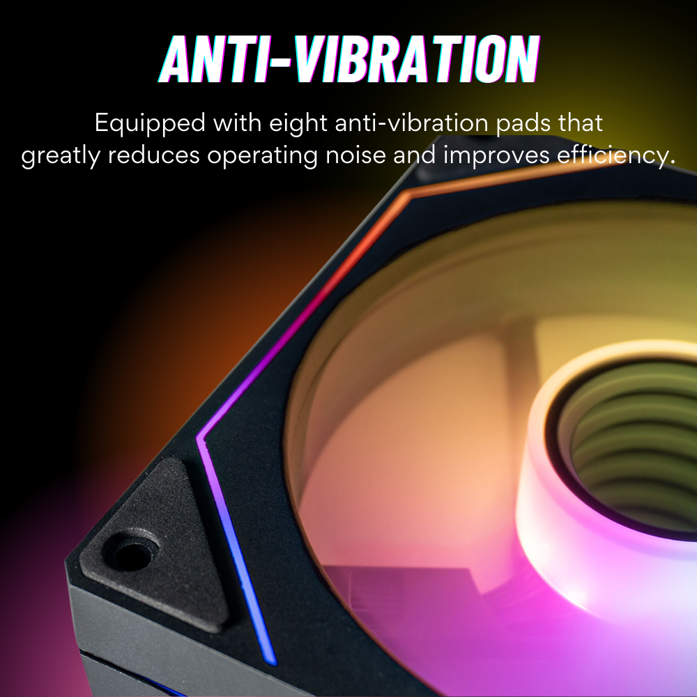 Prism ARGB PWM Infinity Mirror Fans 120mm 5-pack