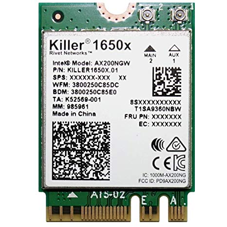 Killer™ AX1650 2×2