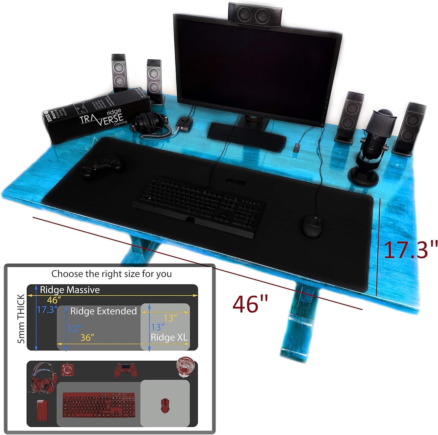 Pro Gaming Massive 46" Desk Mouse Pad