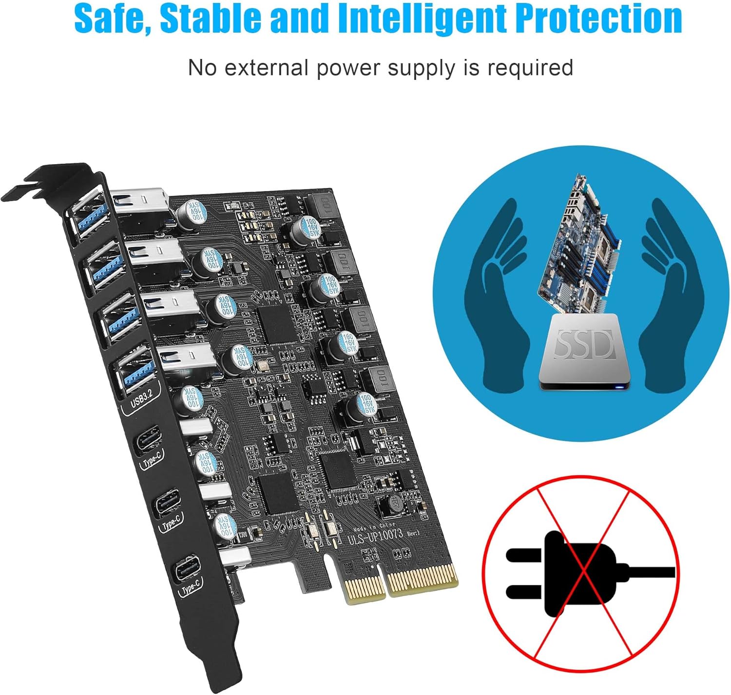 USB 3.0 7-Port Expansion Card