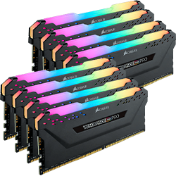 128GB DDR4 3600MHz CORSAIR VENGEANCE® RGB PRO (8X 16GB)