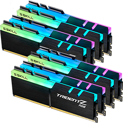 128GB DDR4 4000MHz G.SKILL Trident Z RGB (8X 16GB)