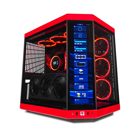 XOTIC PC GX13 HYTE Y60 RED EYE Black Label Gaming Desktop w/ INTEL Z890 & DDR5