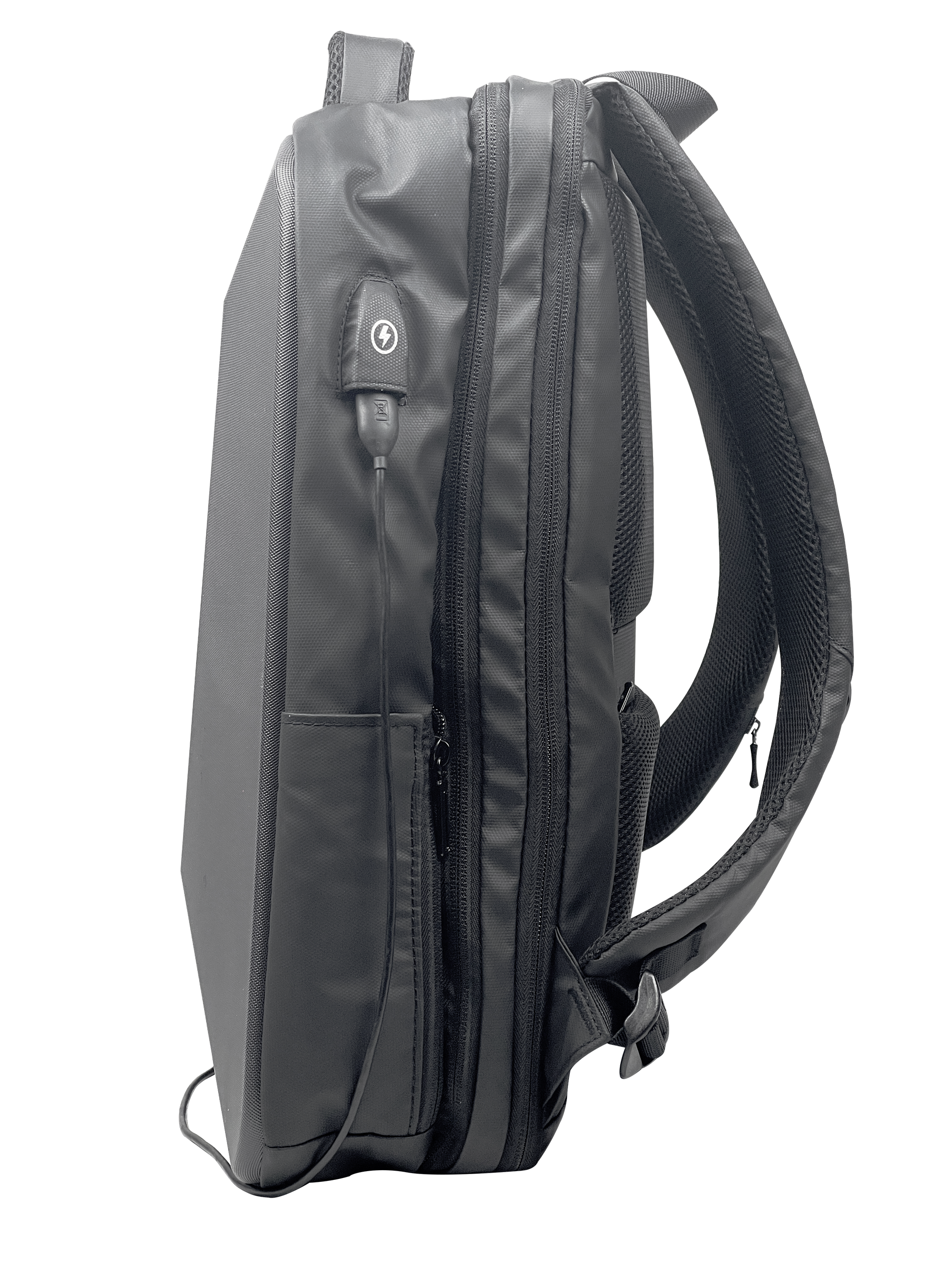 XOTIC PC Black Hardshell Anti Theft Waterproof Backpack