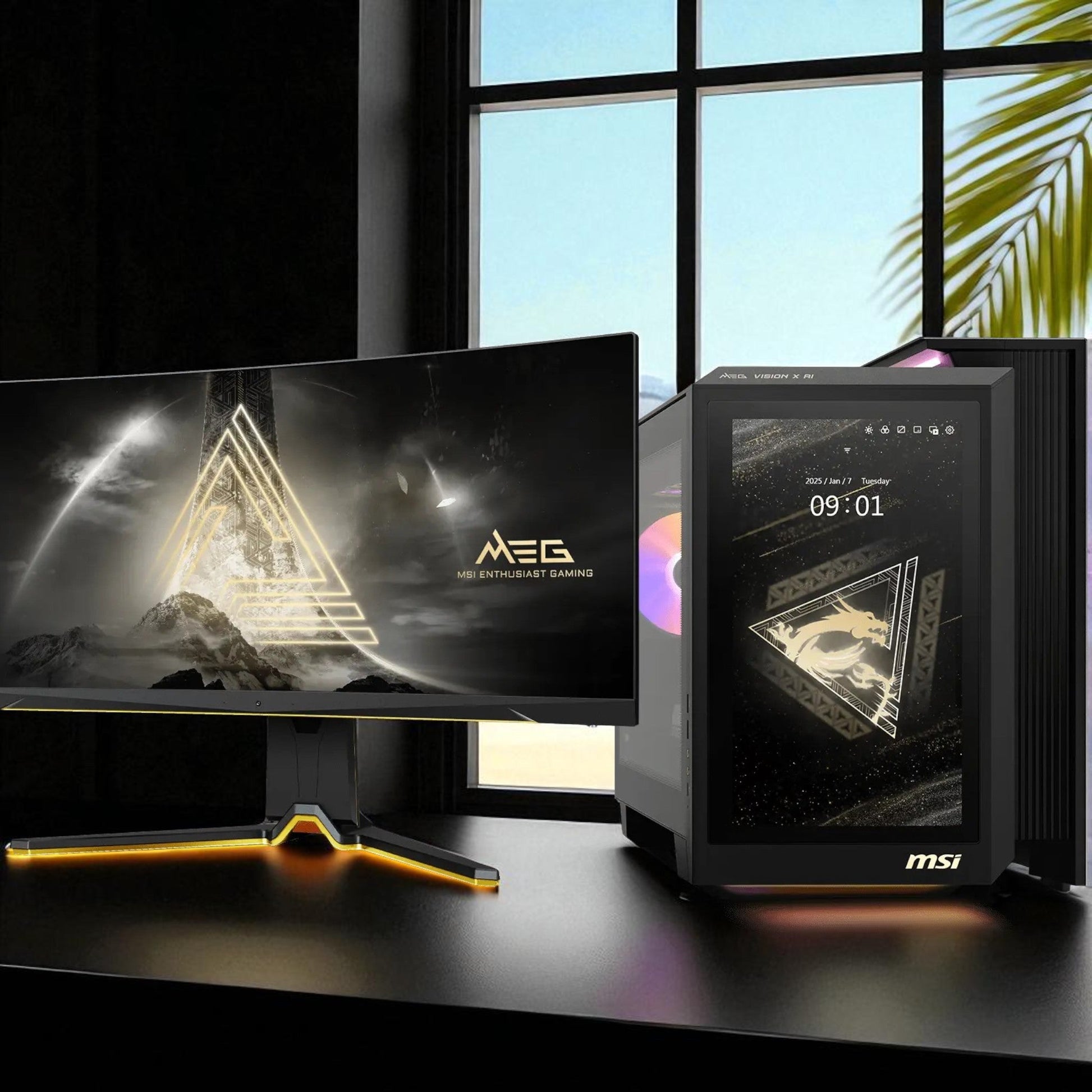 MSI MEG Vision X AI 2NVV9-043US Gaming Desktop