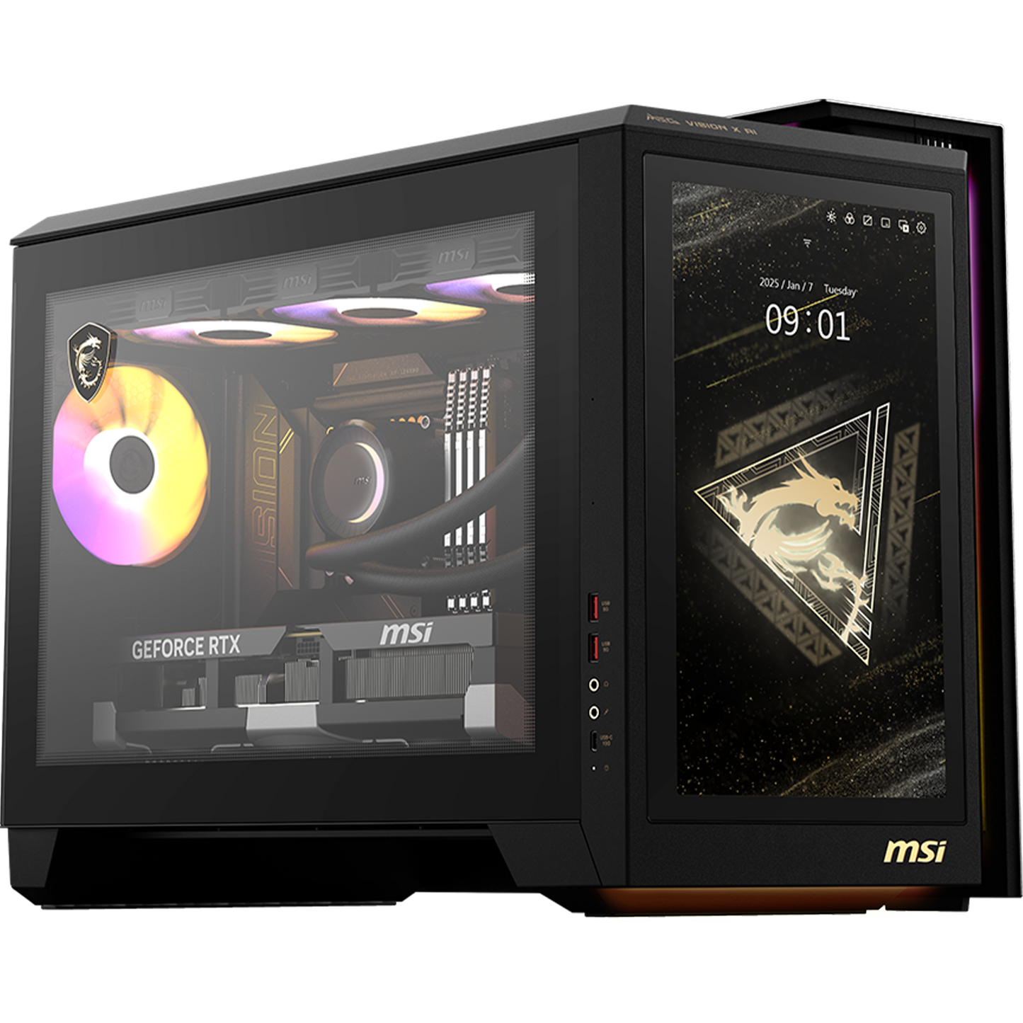 MSI MEG Vision X AI 2NVV9-043US Gaming Desktop