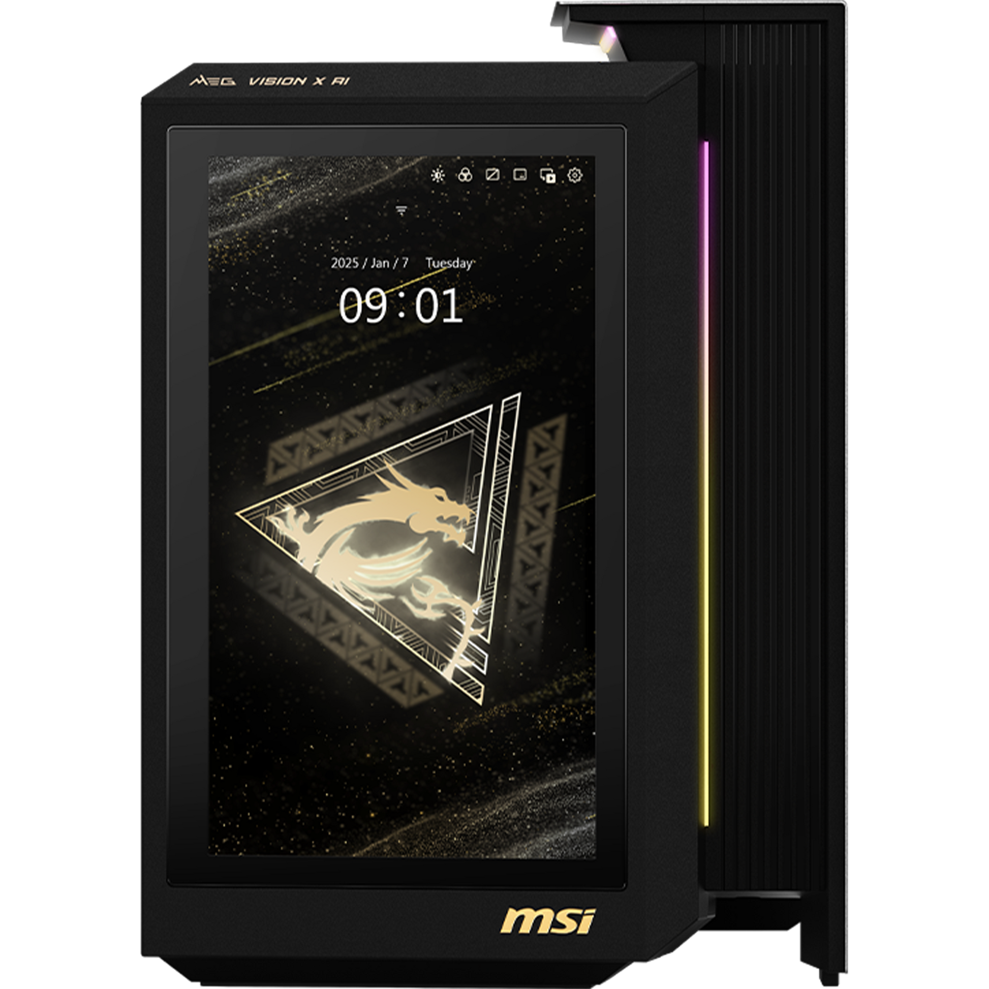 MSI MEG Vision X AI 2NVV9-043US Gaming Desktop