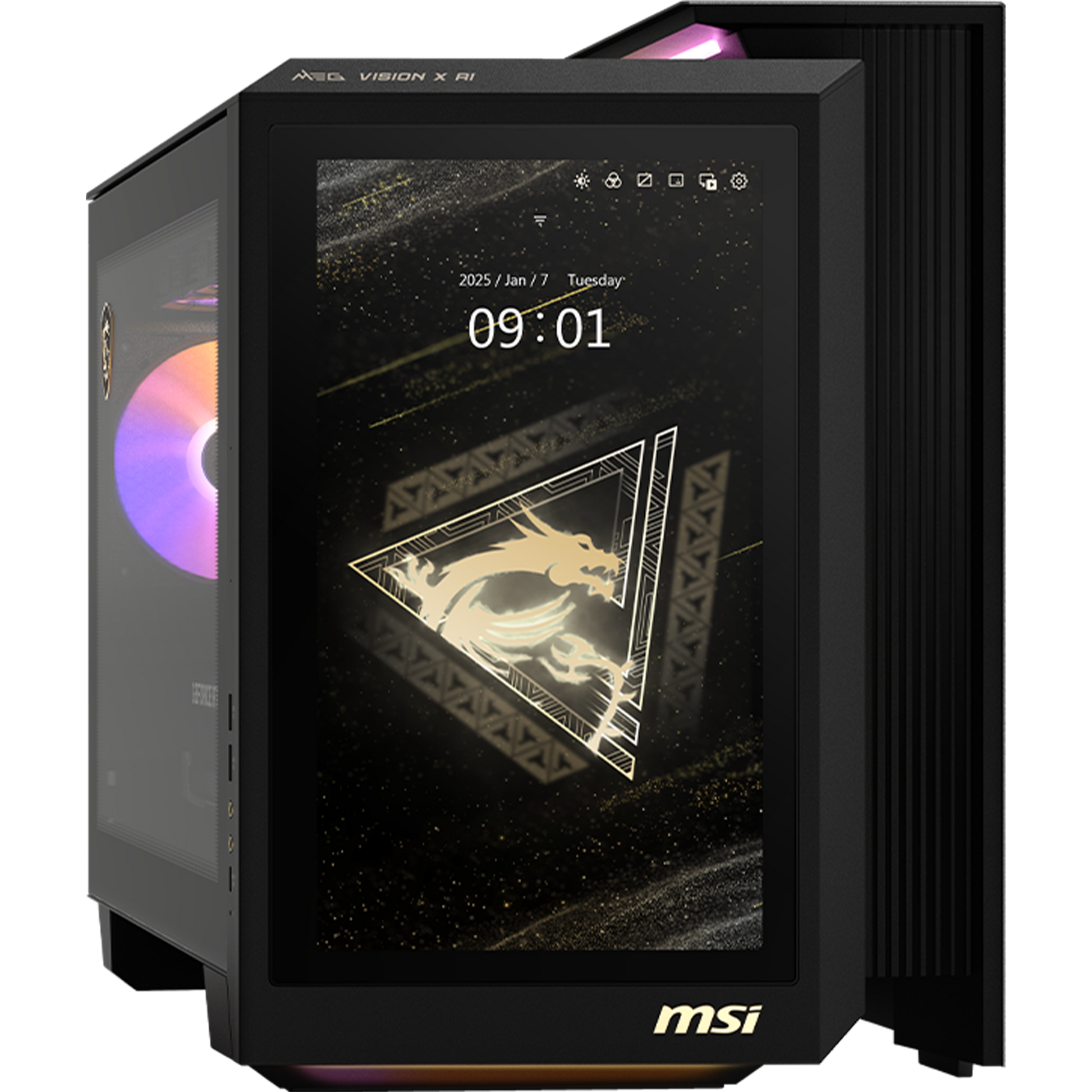 MSI MEG Vision X AI 2NVV9-043US Gaming Desktop