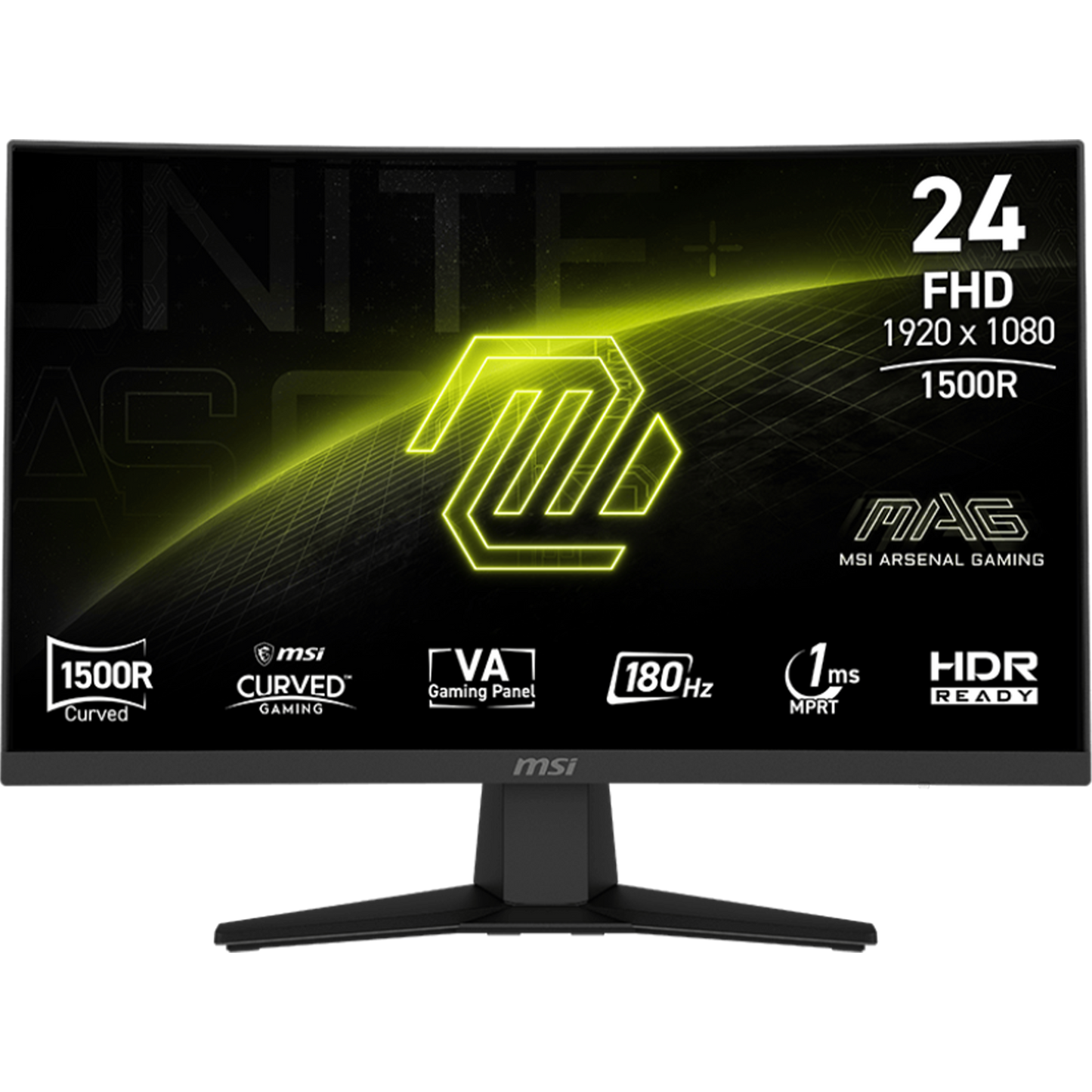 MSI MAG 244C - 24" FHD, 1920x1080, 180Hz, Gaming Monitor