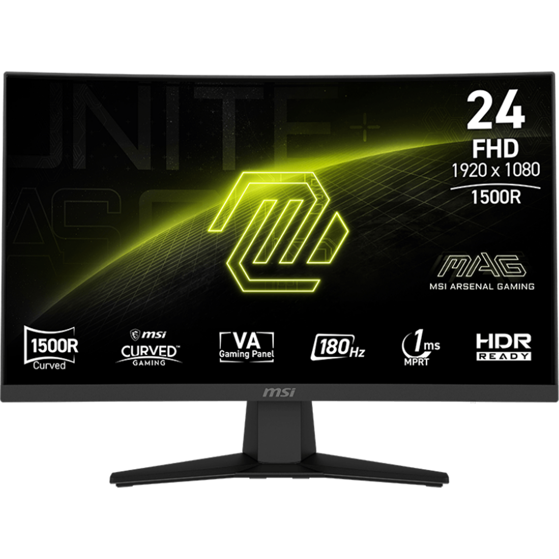 MSI MAG 244C - 24" FHD, 1920x1080, 180Hz, Gaming Monitor