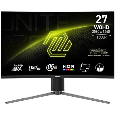 MSI MAG 27CQ6PF - 27" WQHD, 2560x1440, 180Hz, Gaming Monitor