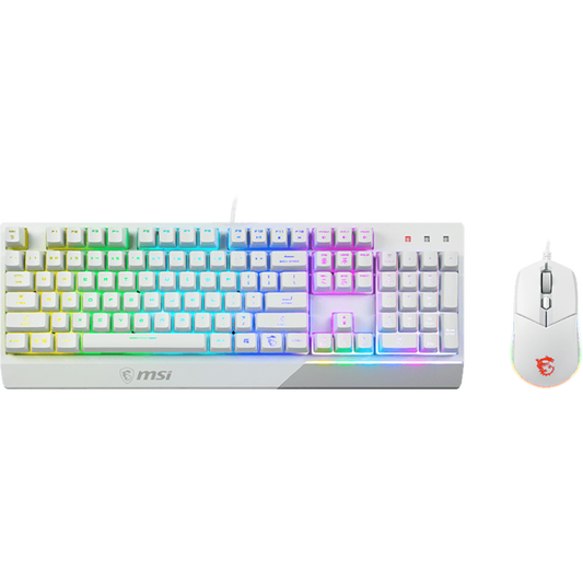 MSI Vigor GK30 Gaming Keyboard & Mouse Combo (White)