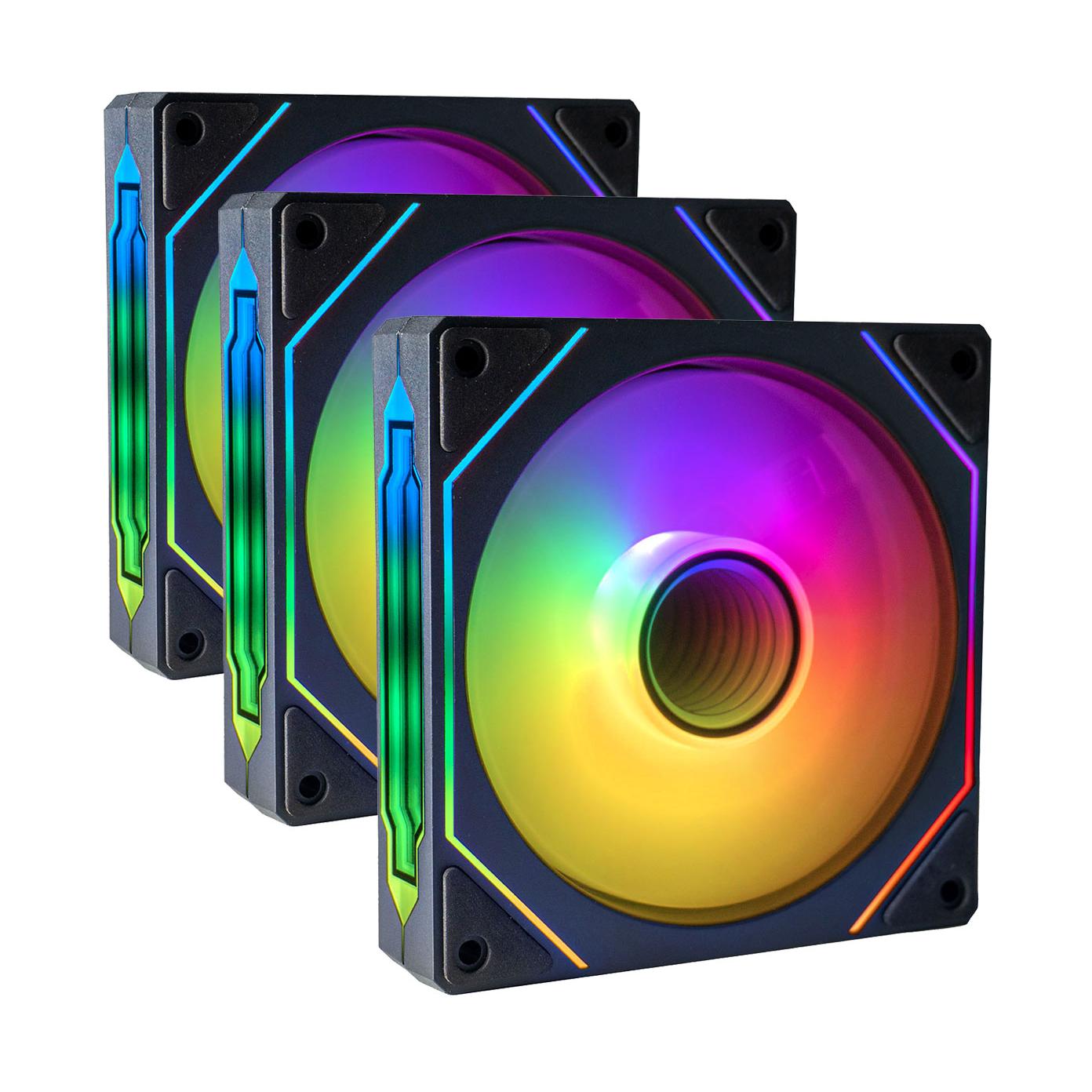 Prism Infinity Mirror ARGB Fans 120mm PWM 3-pack