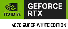 NVIDIA® GeForce RTX™ 4070 SUPER 12GB GDDR6X WHITE EDITION - Preorder: ETA February per MFG