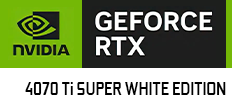 NVIDIA® GeForce RTX™ 4070 Ti SUPER 16GB GDDR6X WHITE EDITION